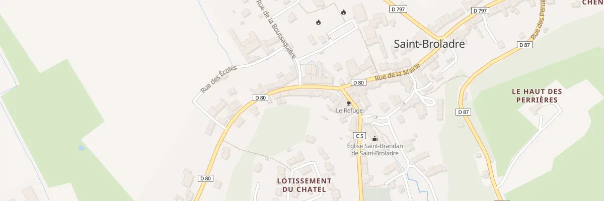Plan du 5 Rue de la Croix Blanche à Saint-Broladre