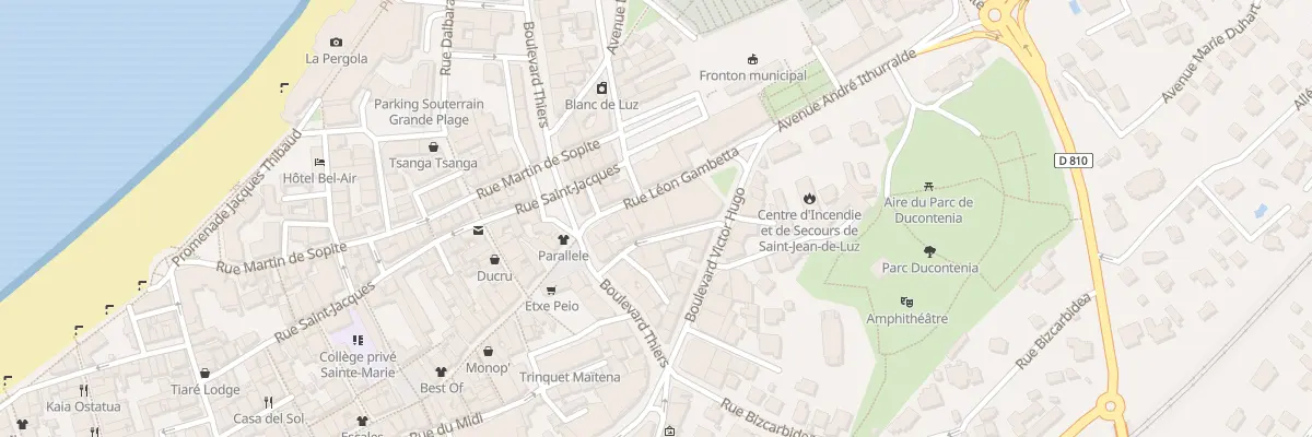 Plan du 100 Rue Gambetta à Saint-Jean-de-Luz