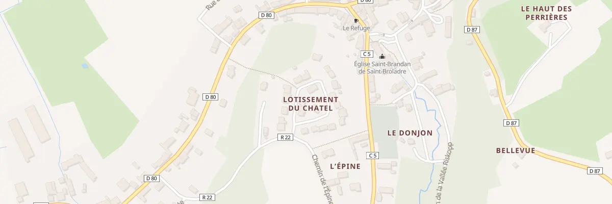 Plan du 5 Le Chatel à Saint-Broladre
