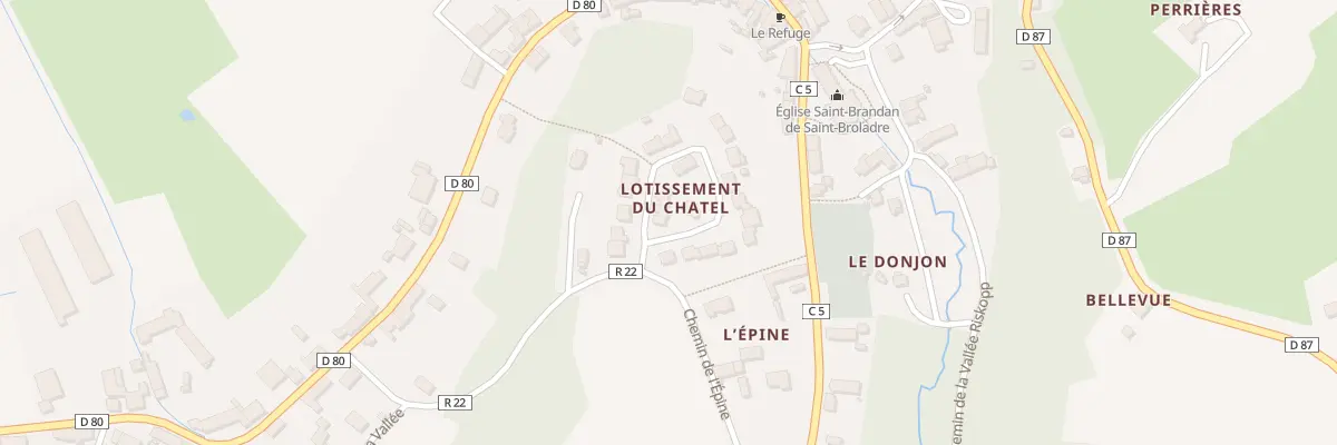 Plan du 9 Le Chatel à Saint-Broladre