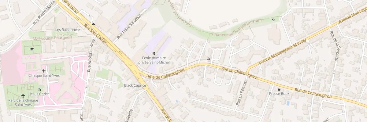 Plan du 13 Rue de Châteaugiron à Rennes