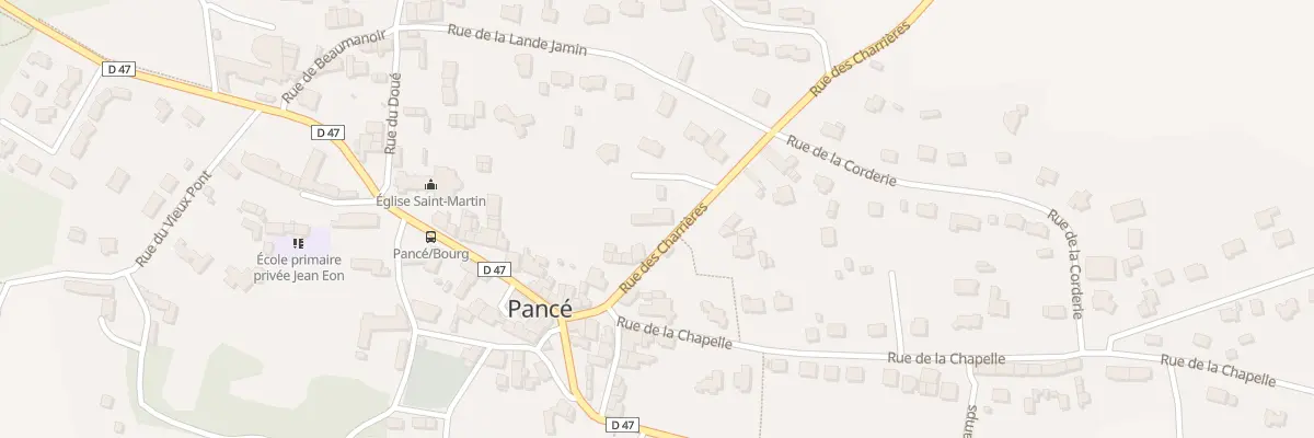 Plan du 5 Rue des Charrières à Pancé