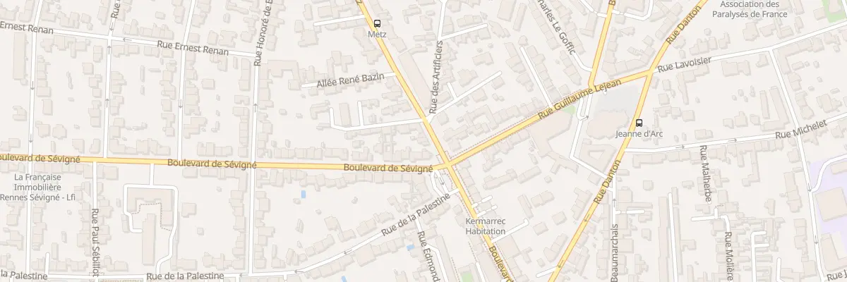 Plan du 27B Bd de Metz à Rennes