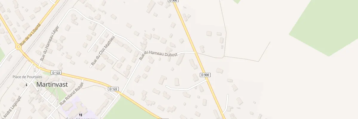 Plan du 2 Hameau du Bost à Martinvast