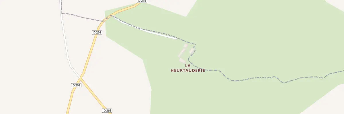 Plan du 2 La Heurtauderie à Besneville