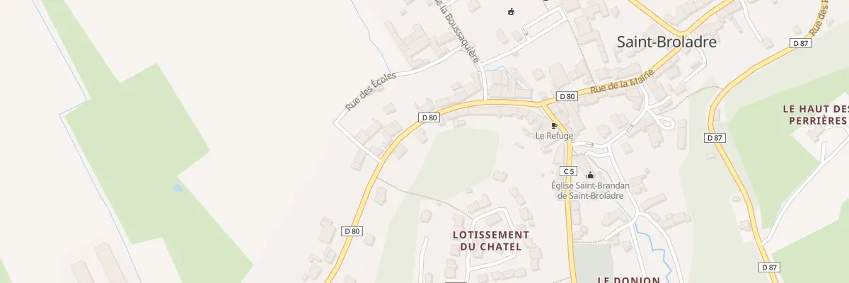 Plan du 11 Rue de la Croix Blanche à Saint-Broladre