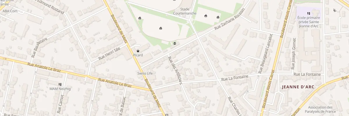 Plan du 38 Rue des Artificiers à Rennes