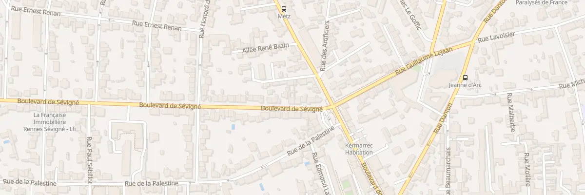Plan du 123 Bd de Sévigné à Rennes
