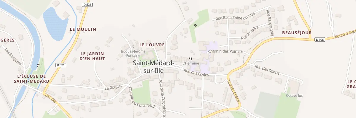 Plan du 7 Rue des Ecoles à Saint-Médard-sur-Ille