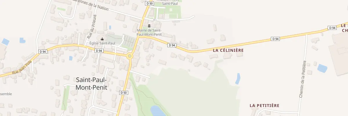 Plan du 6B Rue du pont château à Saint-Paul-Mont-Penit
