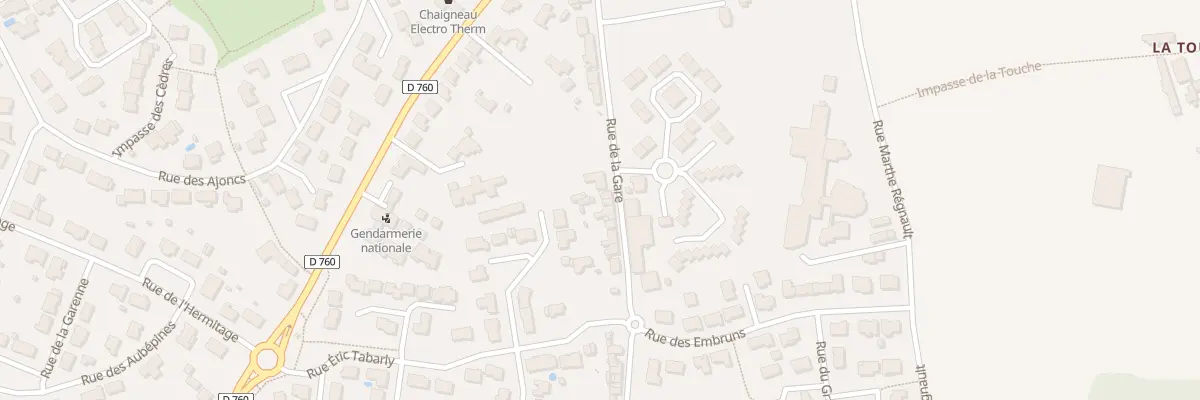 Plan du 22 Rue de la Gare aux Achards