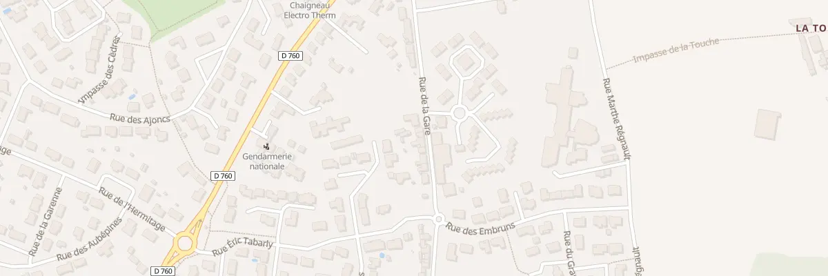 Plan du 24 Rue de la Gare aux Achards