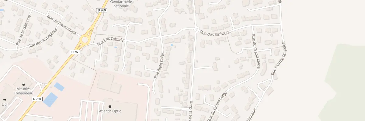 Plan du 50 Rue de la Gare aux Achards
