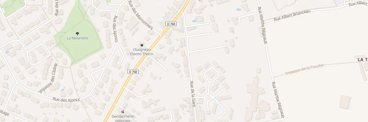 Plan du 10 Rue de la Gare aux Achards