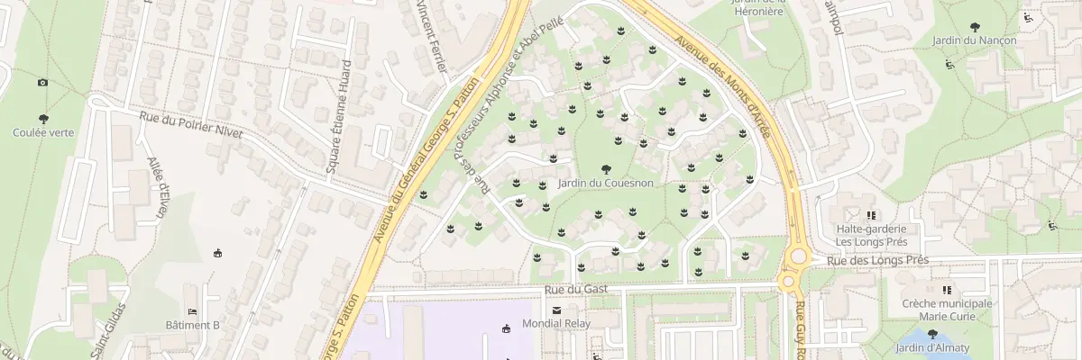 Plan du 36 Rue Prof Alphons et Abel Pelle à Rennes