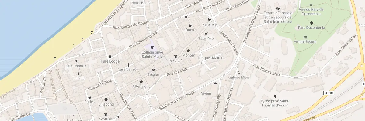 Plan du 68 Rue Gambetta à Saint-Jean-de-Luz