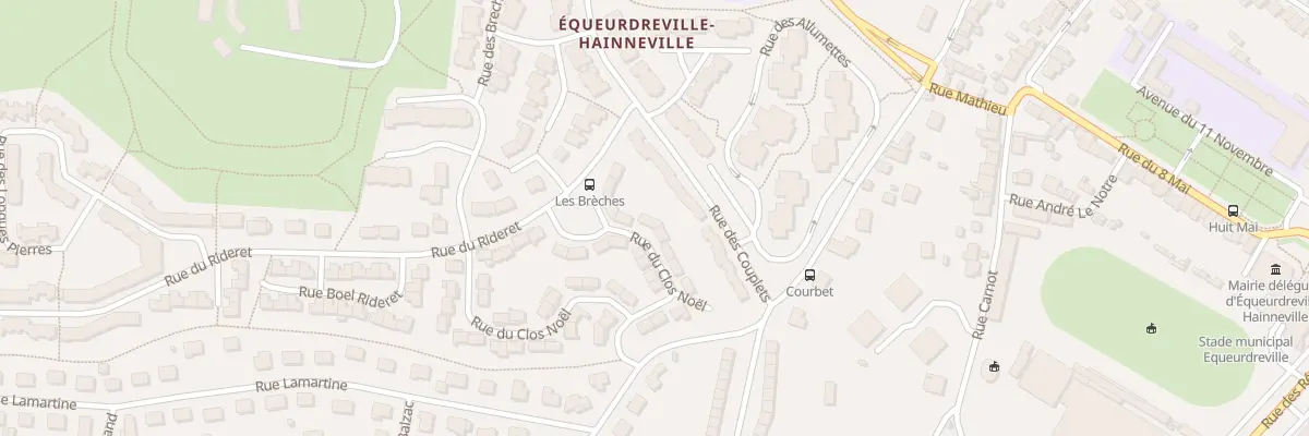 Plan du 9 Rue du Clos Noel Equeurdrevill à Cherbourg-en-Cotentin
