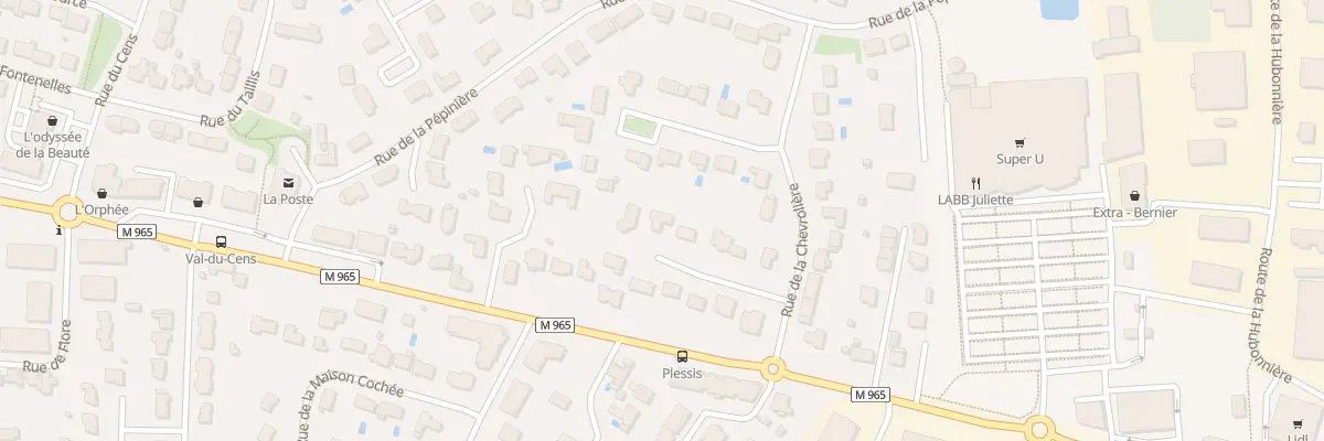 Plan du 10 Rue de la Colinière à Sautron