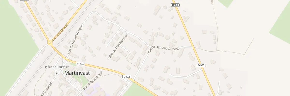 Plan du 9 Hameau du Bost à Martinvast
