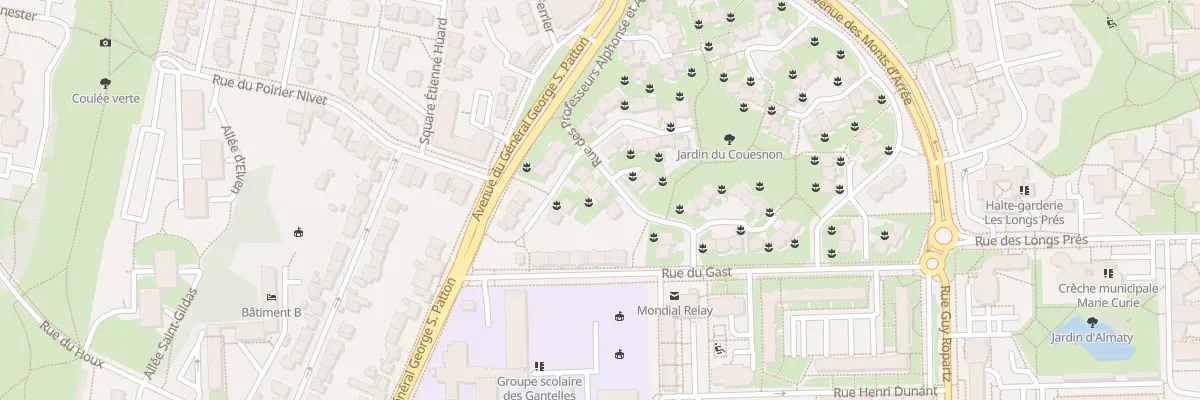 Plan du 7 Rue Prof Alphons et Abel Pelle à Rennes