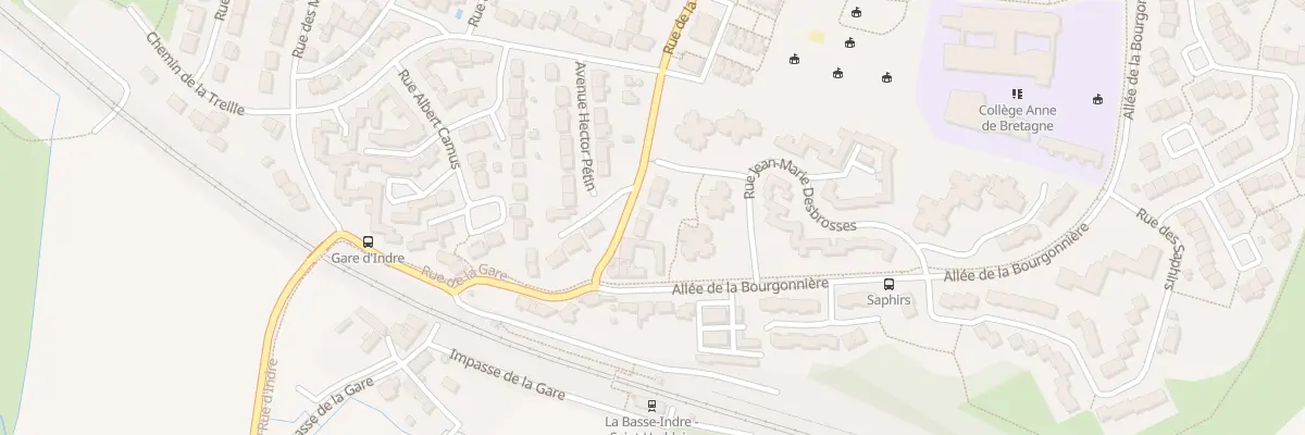 Plan du 93 Rue de la Gare à Saint-Herblain