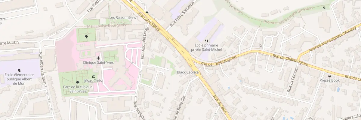 Plan du 2 Rue de Vern à Rennes