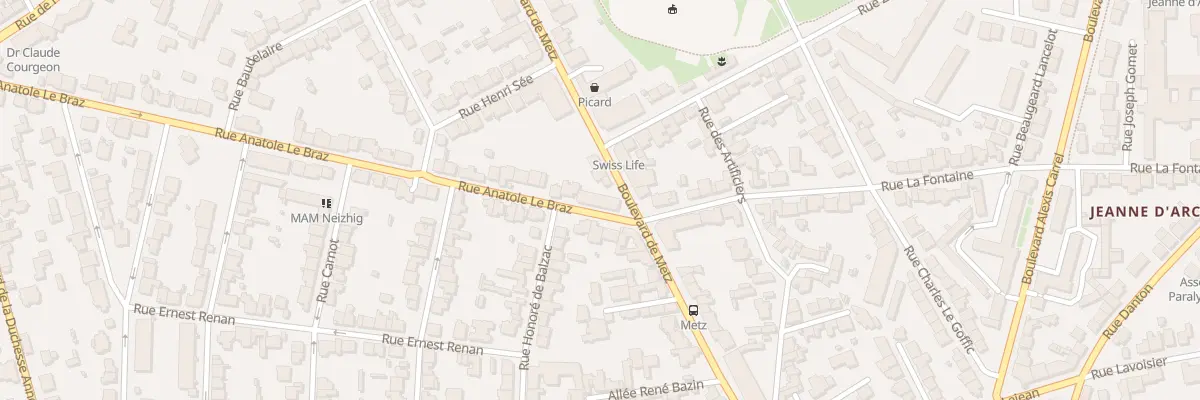 Plan du 61 Rue Anatole Le Braz à Rennes