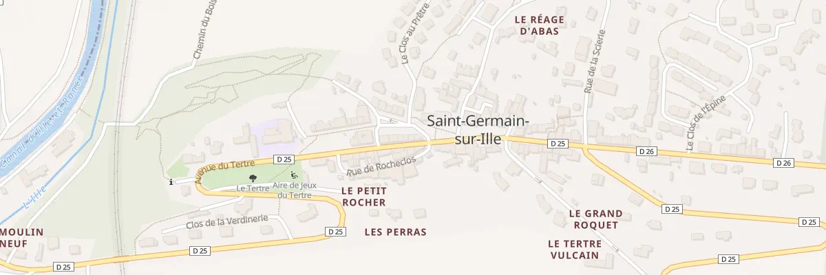 Plan du 1 Pl Poulain à Saint-Germain-sur-Ille