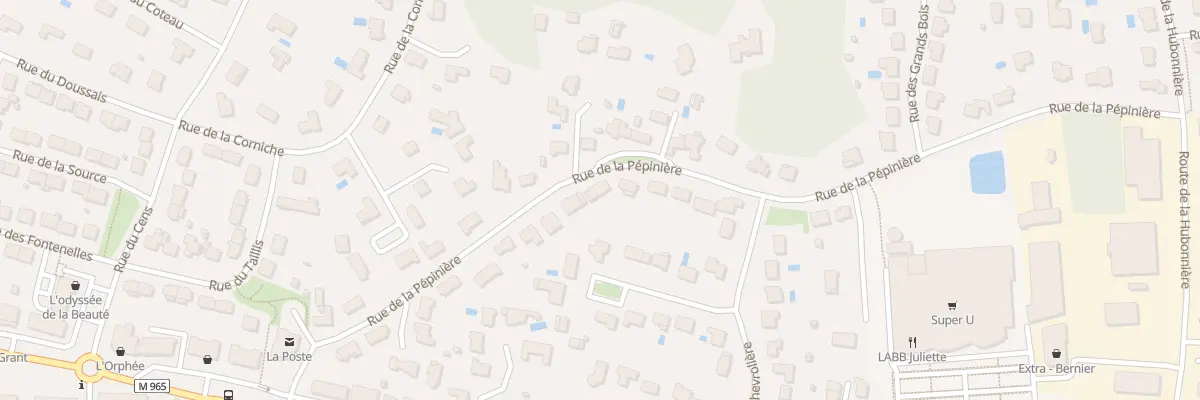 Plan du 20 Rue de la Pépinière à Sautron