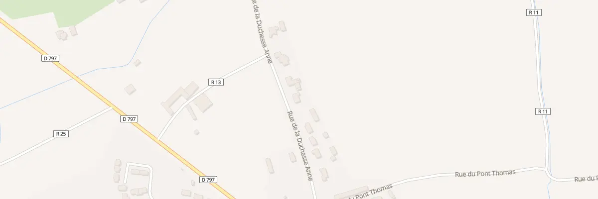Plan du 10 Rue de la Duchesse-Anne à Saint-Broladre