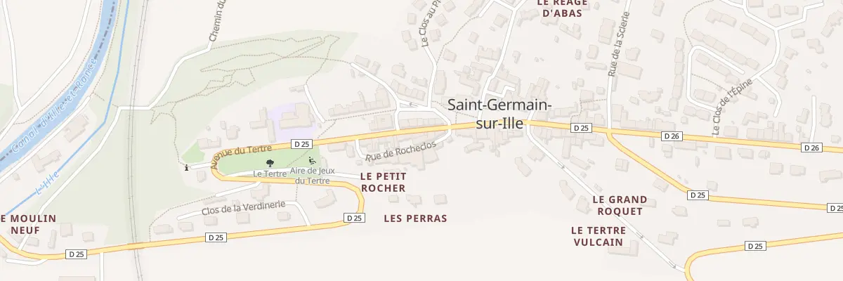 Plan du 1 Rue de Rocheclos à Saint-Germain-sur-Ille