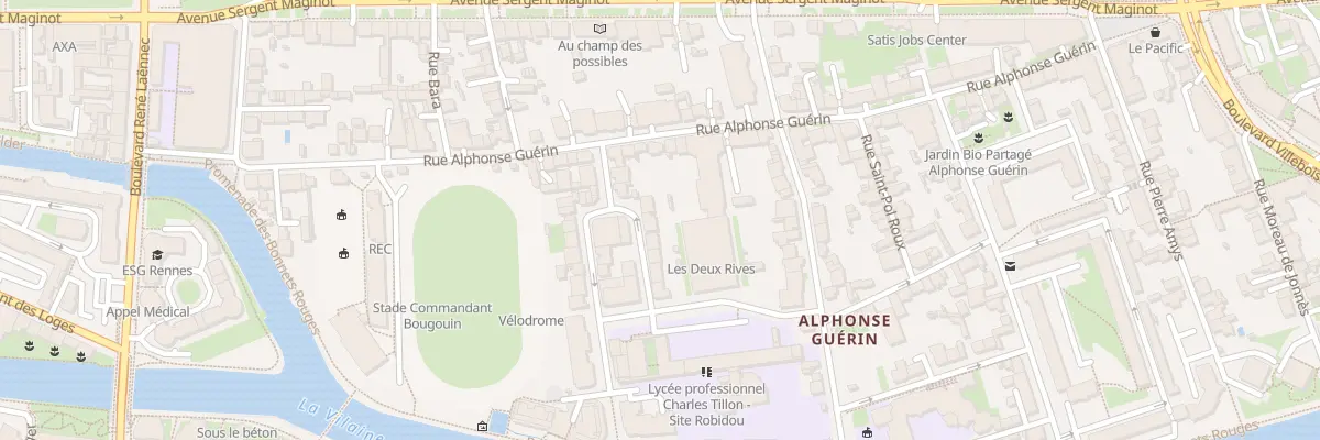 Plan du 5 All Lieutenant Roger Le Berre à Rennes