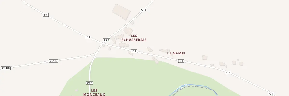 Plan du 4 Les Echasseraies à Mouais