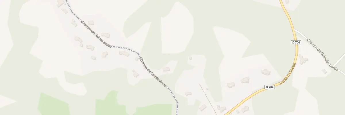 Plan du 310 Che de Sainte-Anne à Ciboure