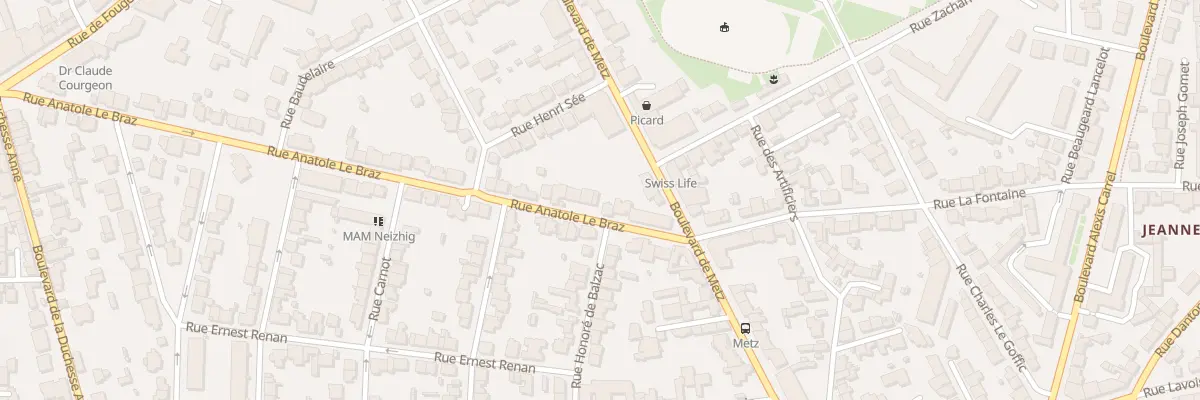 Plan du 55 Rue Anatole Le Braz à Rennes