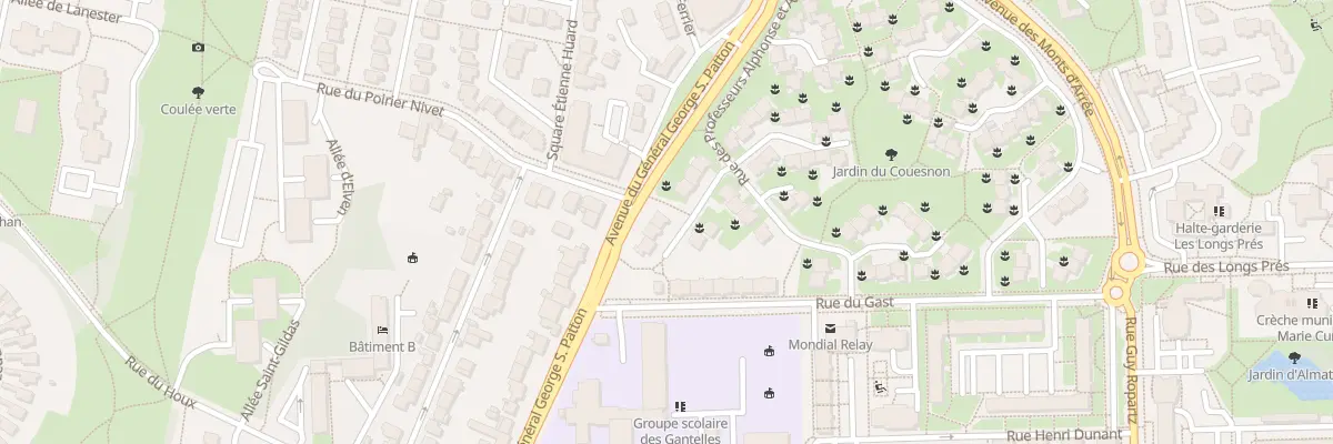 Plan du 21 Rue Prof Alphons et Abel Pelle à Rennes