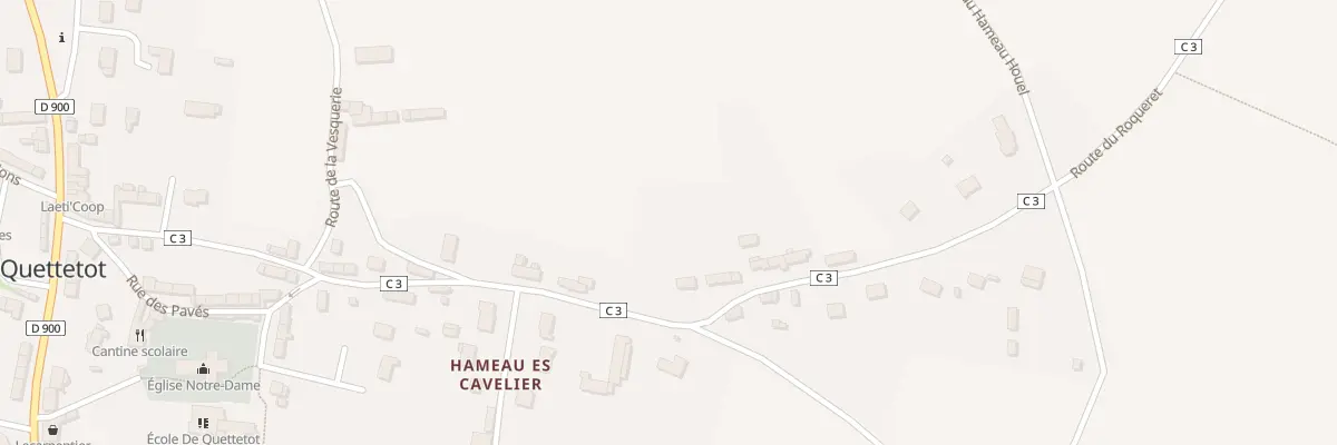 Plan du 304 Rte du Ham Es Savourey Bricque à Bricquebec-en-Cotentin