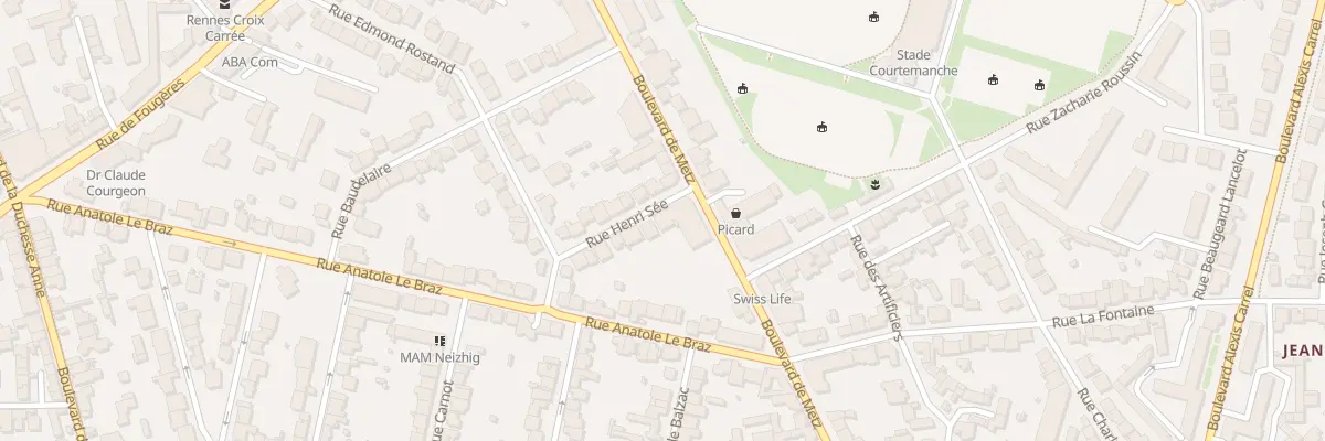 Plan du 71 Bd de Metz à Rennes