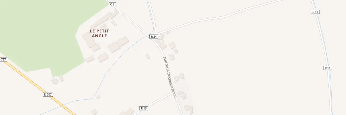 Plan du 20 Rue de la Duchesse-Anne à Saint-Broladre