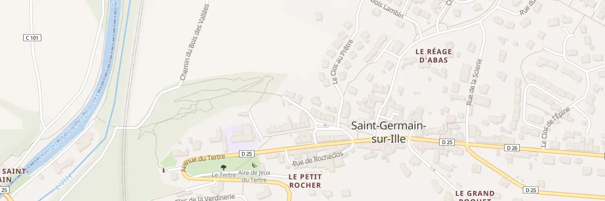 Plan du 2 Che de la Tertraie à Saint-Germain-sur-Ille