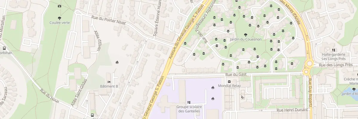 Plan du 17 Rue Prof Alphons et Abel Pelle à Rennes