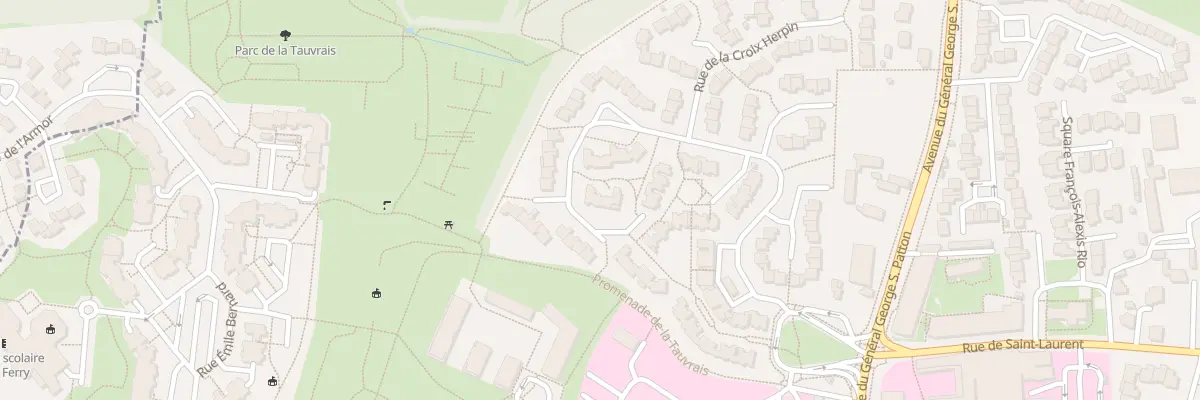 Plan du 40 Sq du Grand Placis à Rennes