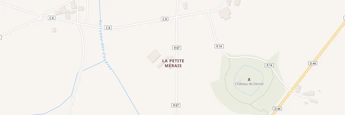 Plan du 1 La Petite Merais à Derval