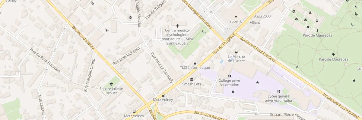 Plan du 179 Rue de Fougères à Rennes
