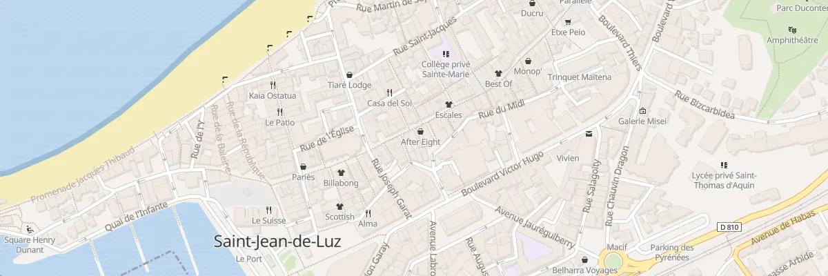 Plan du 36 Rue Gambetta à Saint-Jean-de-Luz