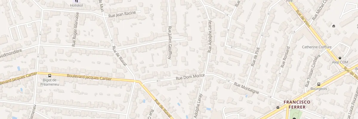 Plan du 29 Rue Julien Geoffroy à Rennes