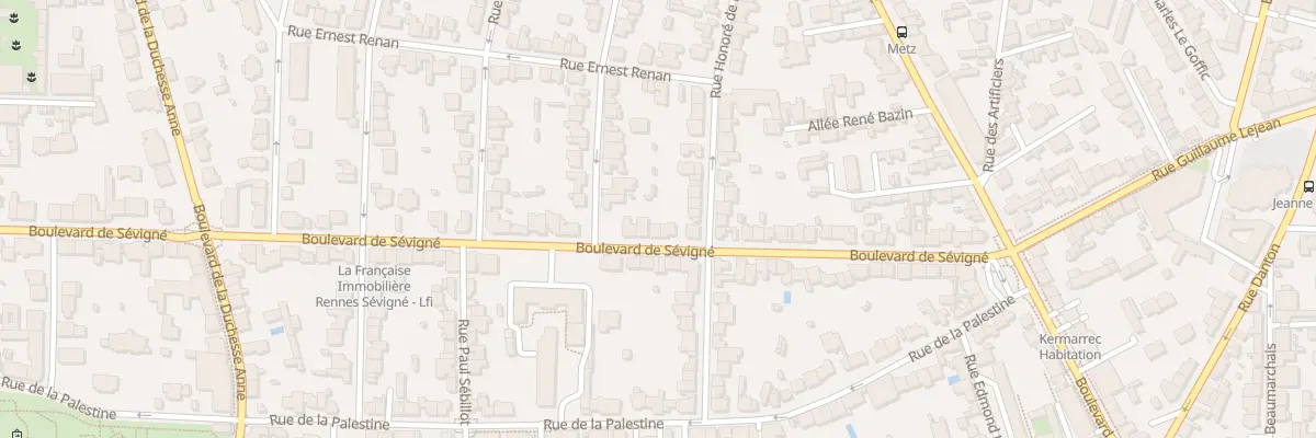 Plan du 99 Bd de Sévigné à Rennes