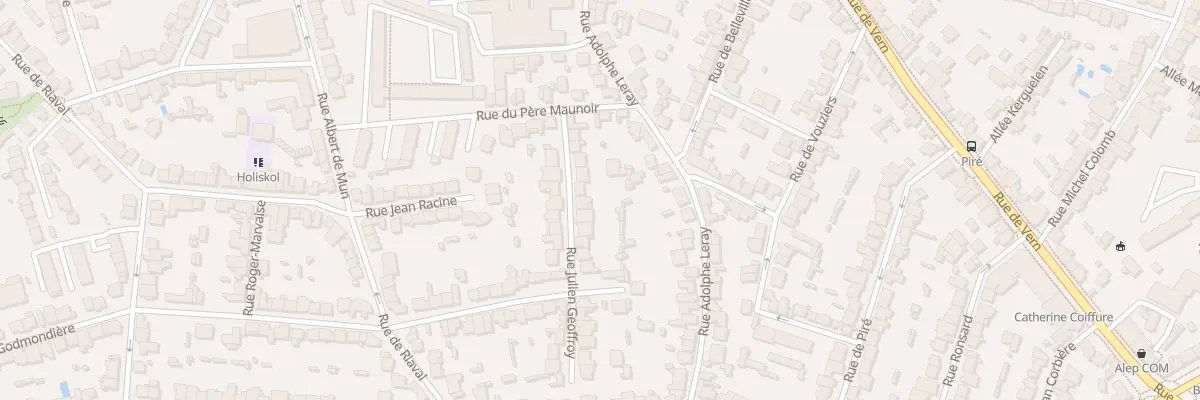 Plan du 11 Rue Julien Geoffroy à Rennes