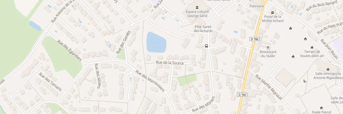 Plan du 32 Rue de la Source aux Achards