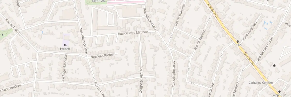Plan du 7 Rue Julien Geoffroy à Rennes